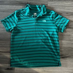 North Face Teal Flash Dry Polo